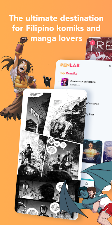 Penlab - Comics Manga Webtoons Ekran Görüntüsü 1