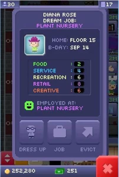 Tiny Tower Mod Скриншот 3