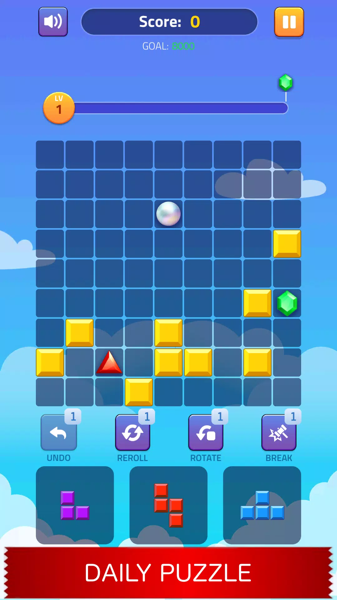 Block Puzzle - Gems Adventure Capture d'écran 3