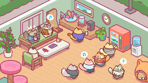 Office Cat Idle Tycoon Game 스크린샷 1