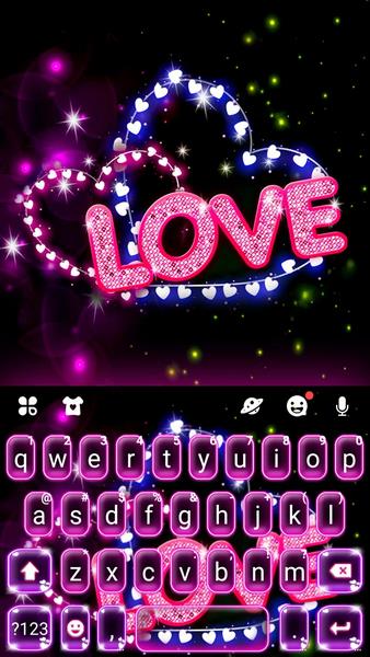 Teclado Neon Love Captura de tela 0