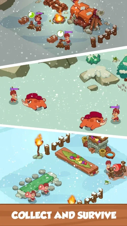 Icy Village: Tycoon Survival ภาพหน้าจอ 0