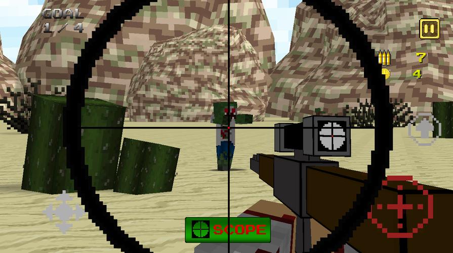 Pixel Sniper 3D 스크린샷 2