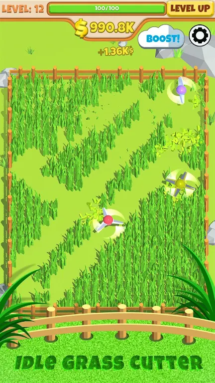 Idle Grass Cutter Mod Schermafbeelding 1