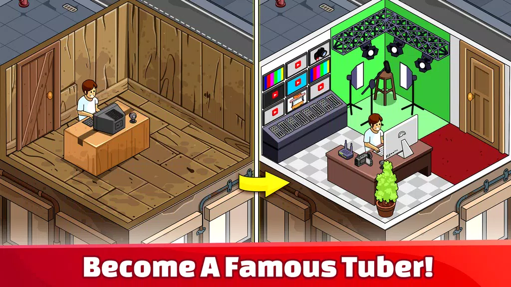 Tube Tycoon - Tubers Simulator 스크린샷 0
