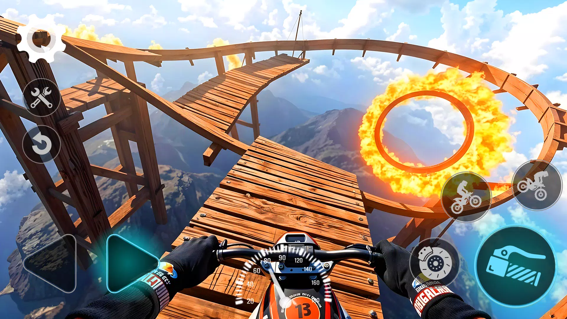 Schermata Stunt Bike Racing Challenge 3D 0