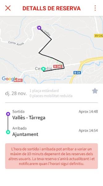 Cervelló Bus a demanda Zrzut ekranu 1