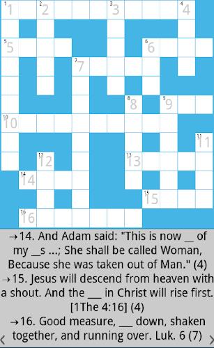 Bible Crossword Ekran Görüntüsü 0