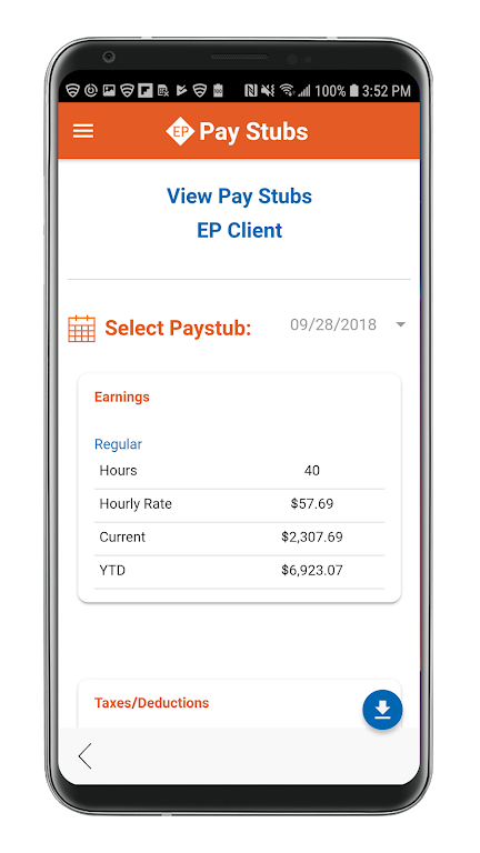 Schermata Employee Portal Payroll Relief 1