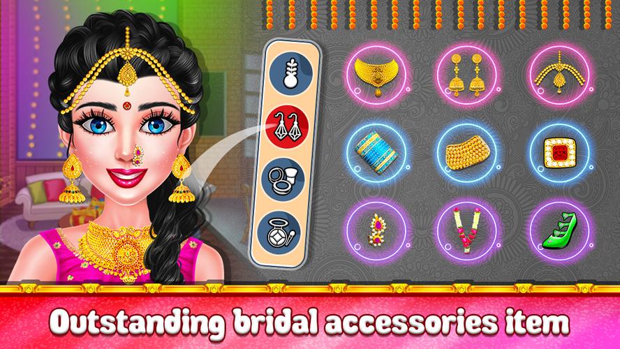 Indian Wedding Makeup Dressup Capture d'écran 0