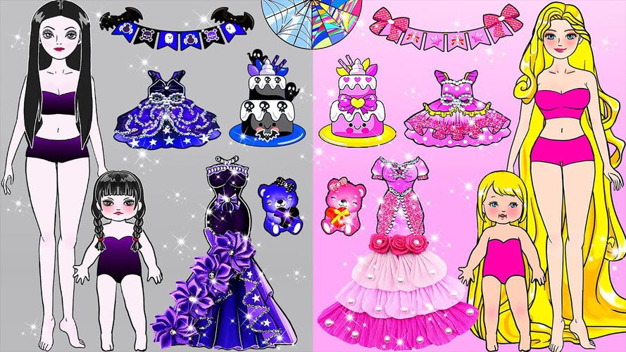 Paper Dolls Diary DIY Dress Up Schermafbeelding 1