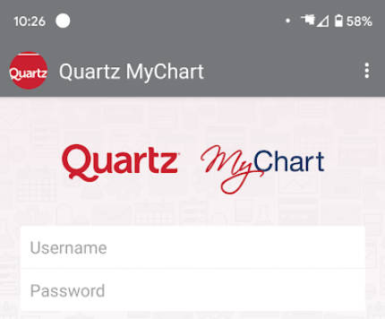 Quartz MyChart Ảnh chụp màn hình 0