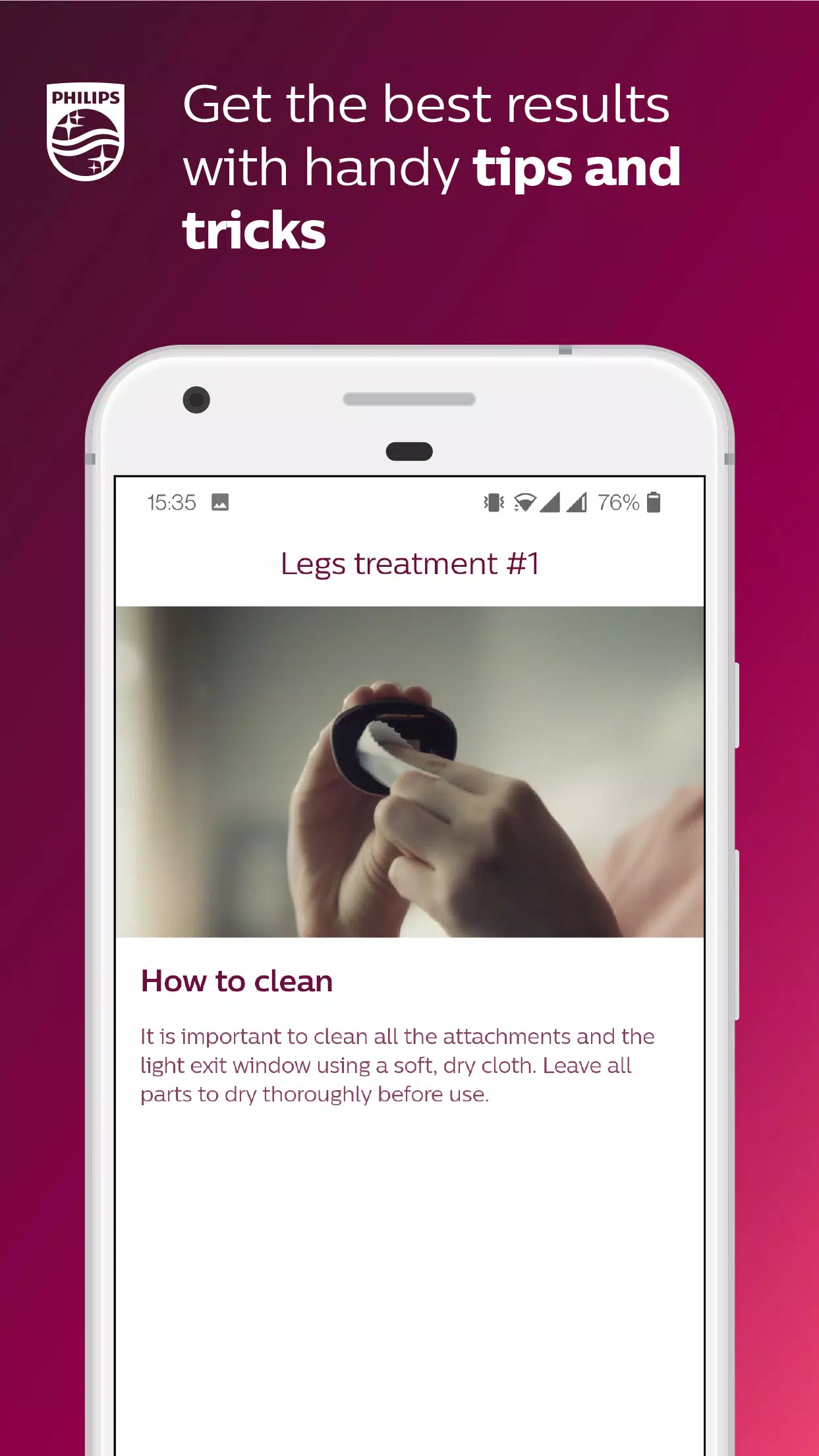 Philips Lumea IPL Ekran Görüntüsü 2