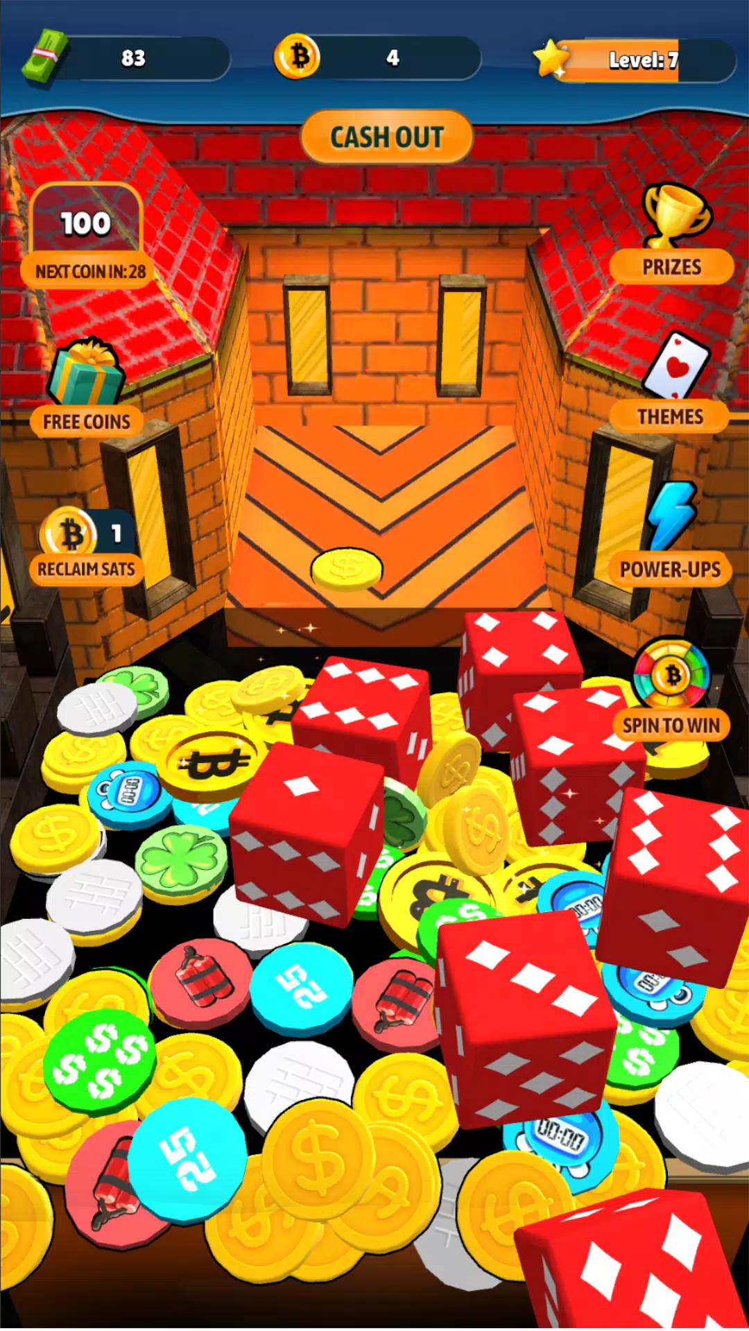Bitcoin Pusher ภาพหน้าจอ 0