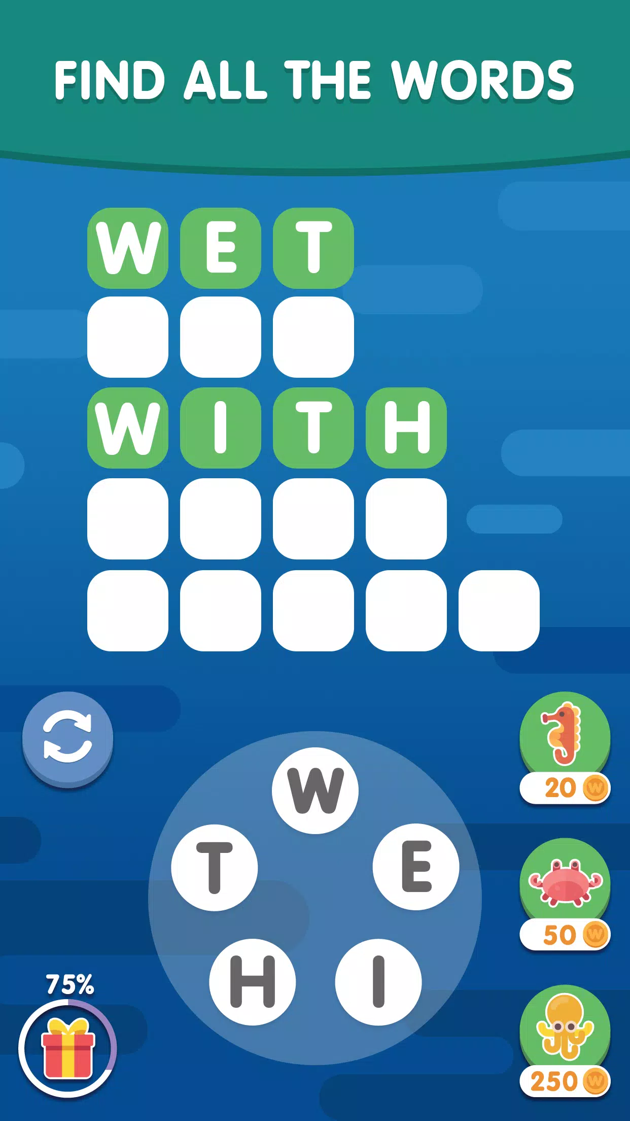 Word Search Sea: Word Puzzle应用截图第2张