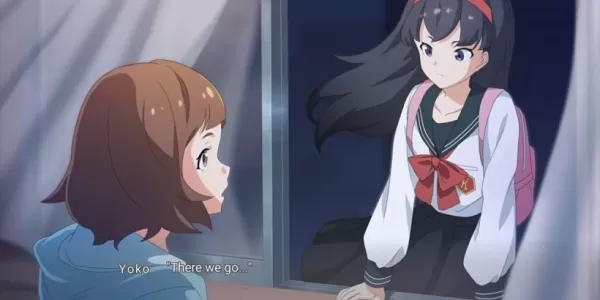 တစ် ဦး quintessentially animesque စတိုင်ရှိလှေပေါ်တွင်လူလေးယောက်၏ရုပ်ပုံ။