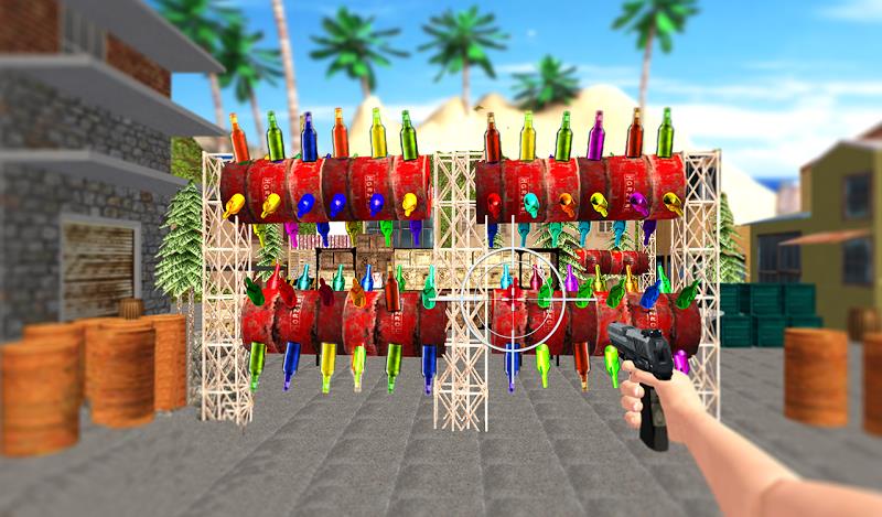 FPS Gun: Bottle Shooting Game 螢幕截圖 3