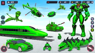 Animal Crocodile Robot Games Tangkapan skrin 0