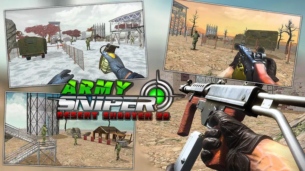 Army Sniper Desert 3D Shooter 2019 Tangkapan skrin 2