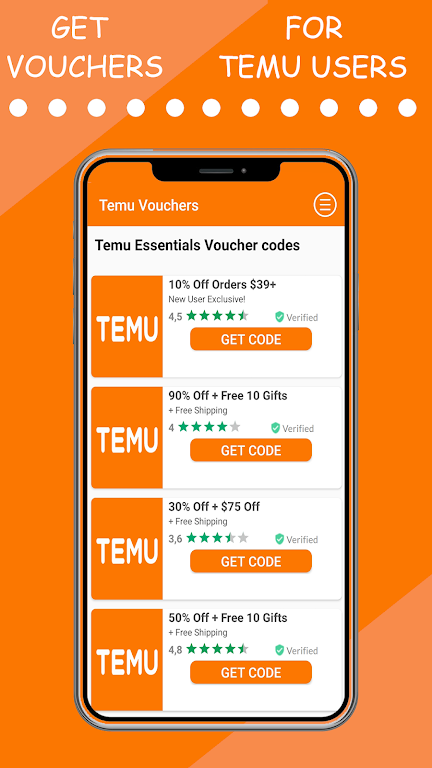 Temu Vouchers Ảnh chụp màn hình 1