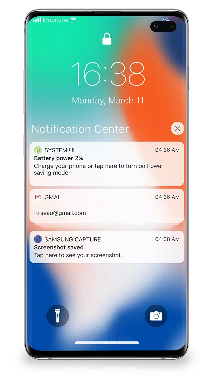 Lock Screen iOS 15 ဖန်သားပြင်ဓာတ်ပုံ 1