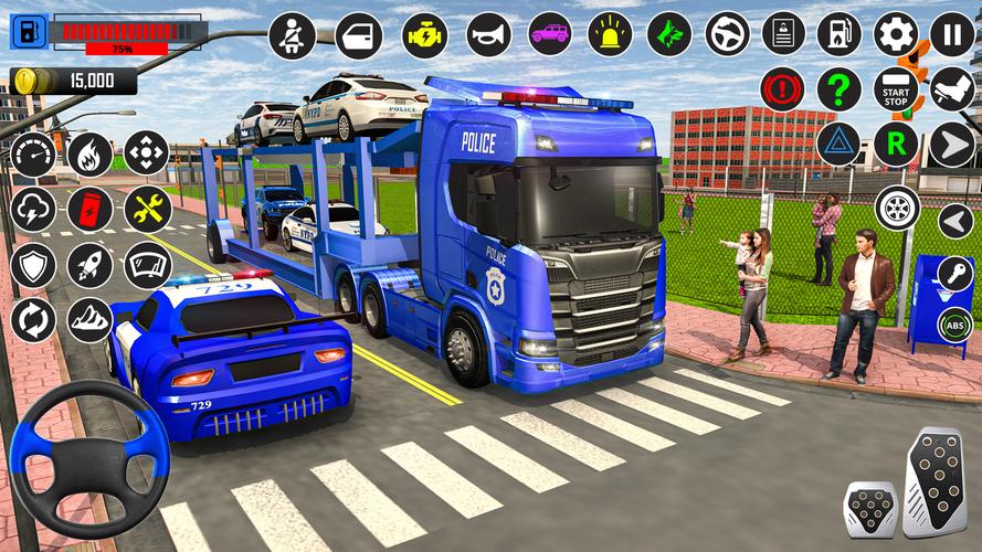 US Police-Car Transport Trucks ภาพหน้าจอ 1