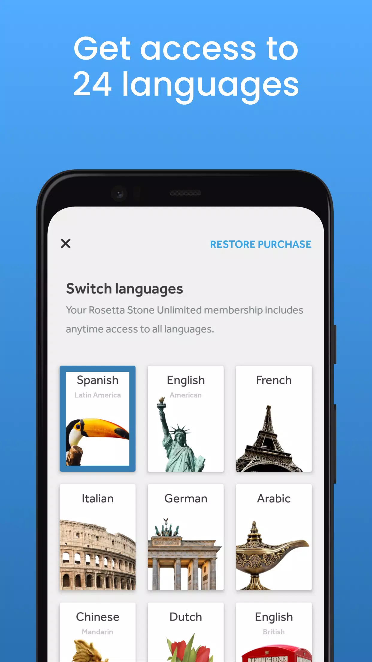 Rosetta Stone ဖန်သားပြင်ဓာတ်ပုံ 2