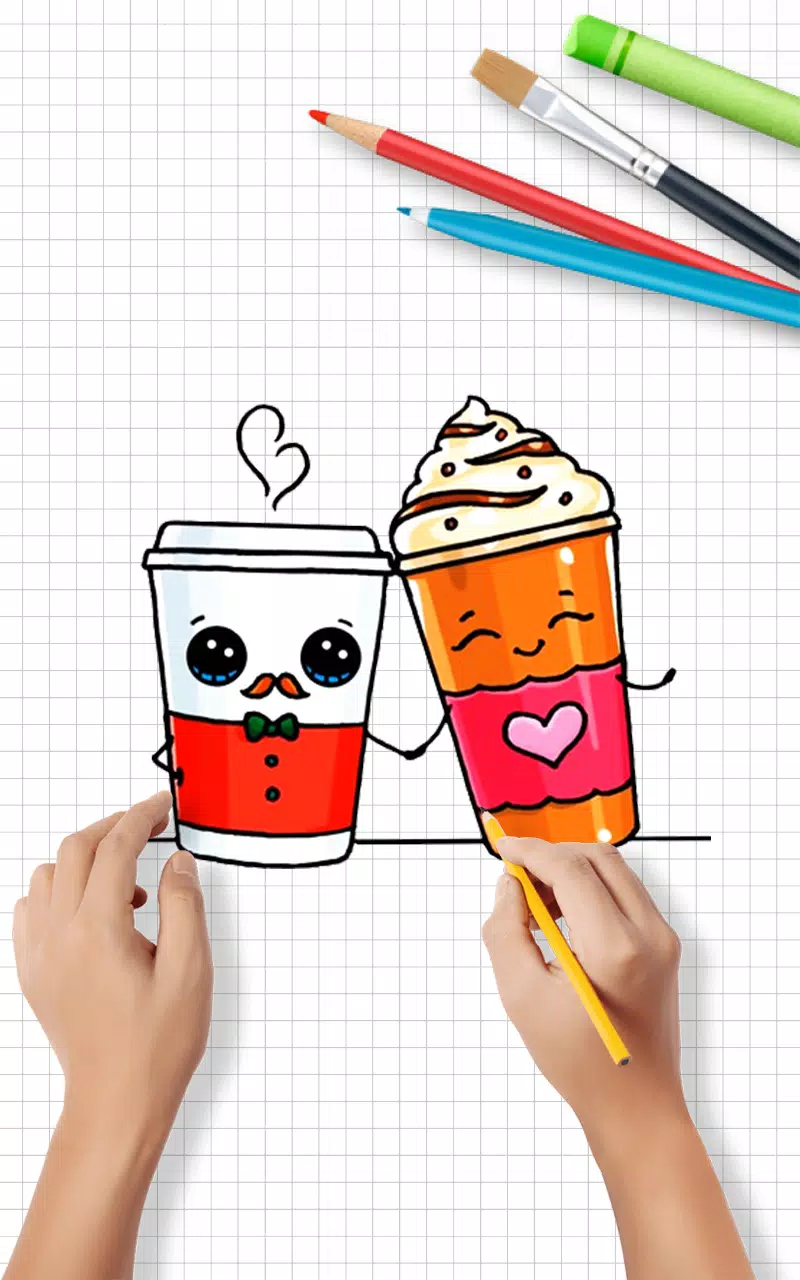 Draw Cute Drinks Captura de pantalla 0