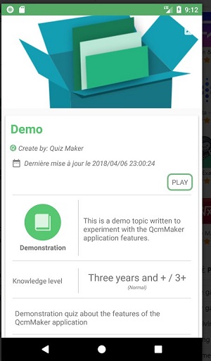 Quiz Maker (Crear quiz/prueba) Captura de pantalla 1