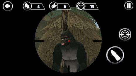 Gorilla Hunter: Hunting games Ekran Görüntüsü 3