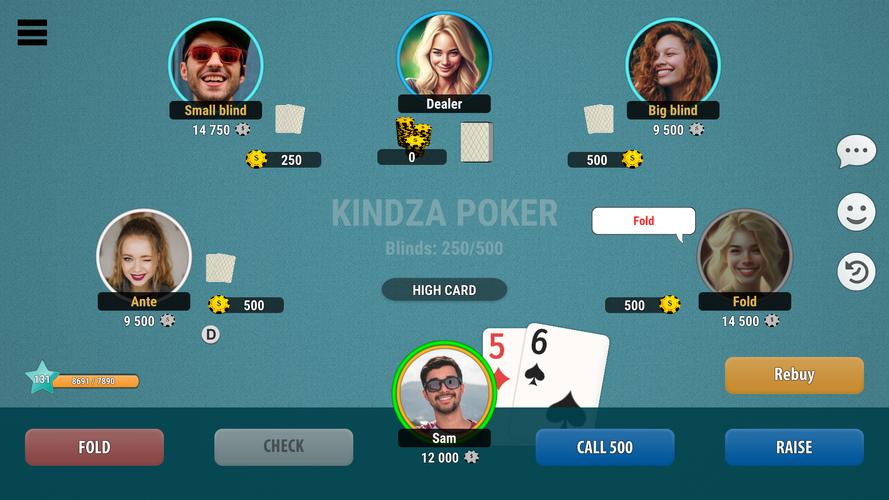 Kindza Poker ภาพหน้าจอ 0