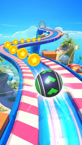Schermata 3D Super Rolling Ball Race 3