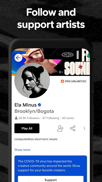 SoundCloud: Play Music & Songs Screenshot 1