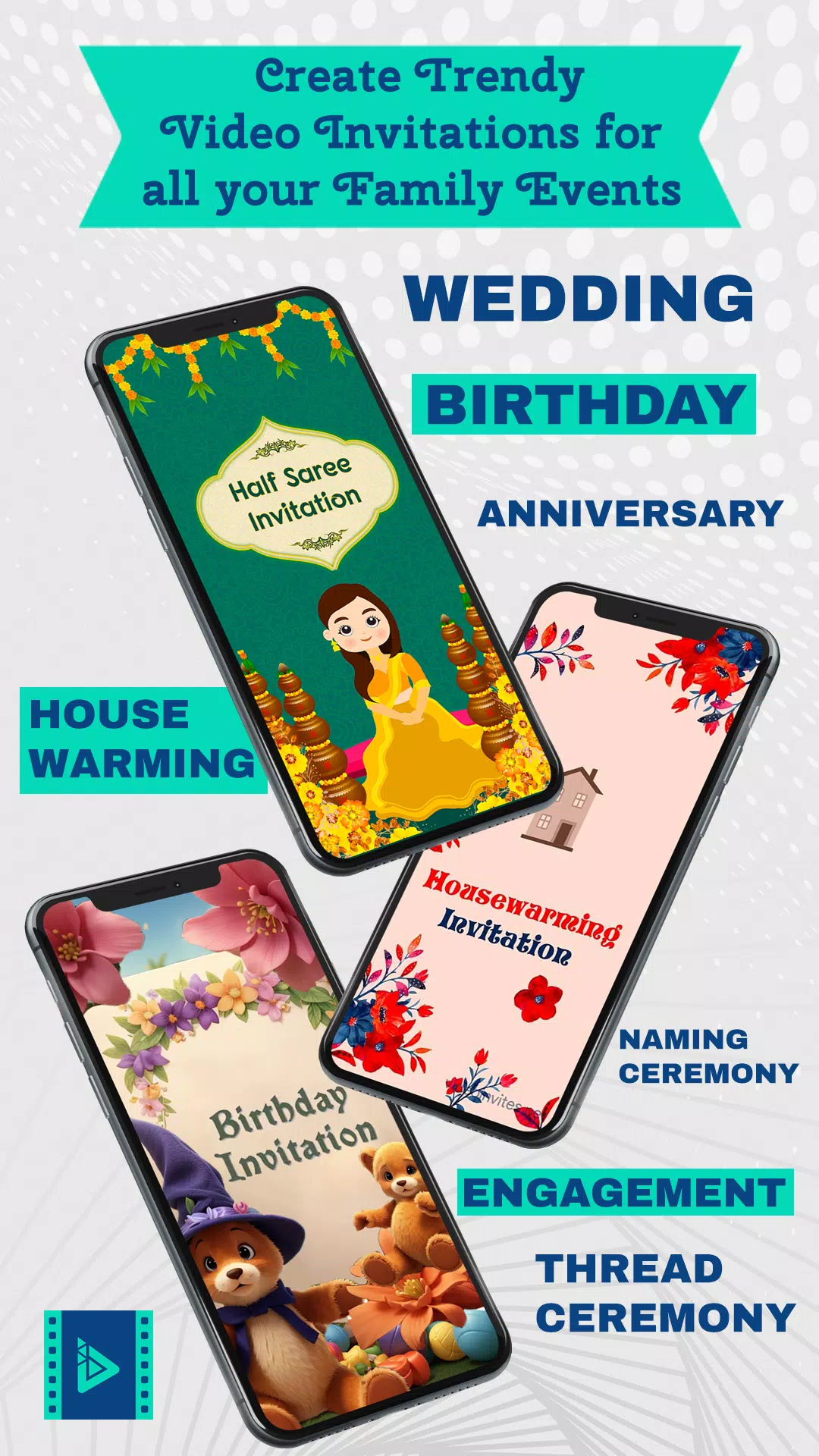 Video Invitation Maker App 螢幕截圖 1