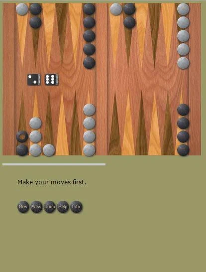 Backgammon Solitaire Classic 螢幕截圖 1