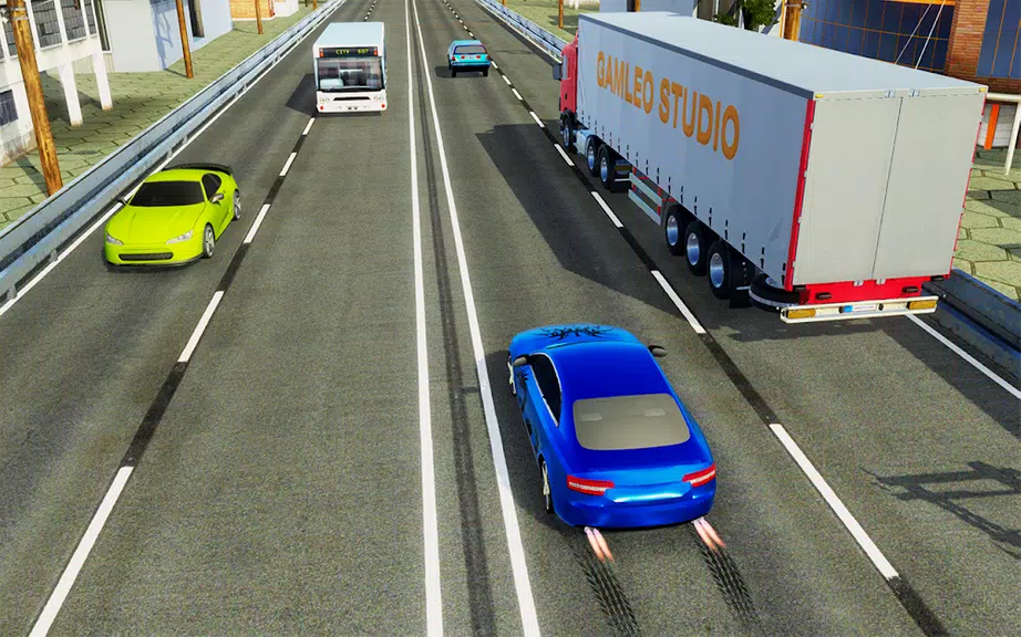 Real Highway Traffic Car Race Captura de tela 1