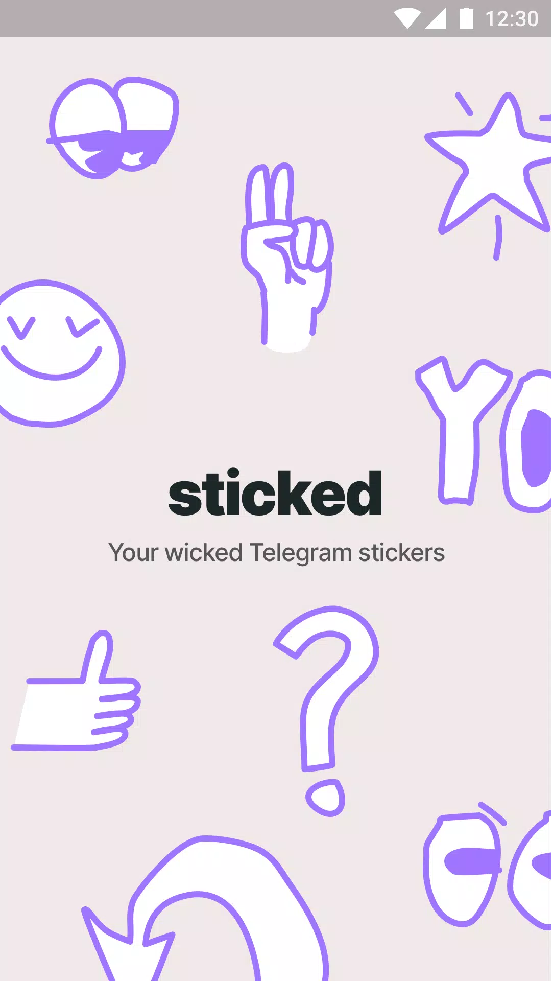 Sticked - Telegram stickers Captura de pantalla 0