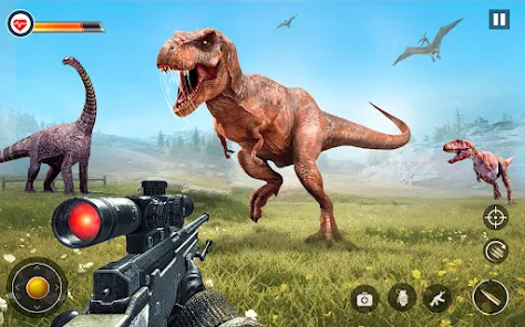 Dino Hunter Sniper 3d: Dinosaur Free FPS Shooting Screenshot 1