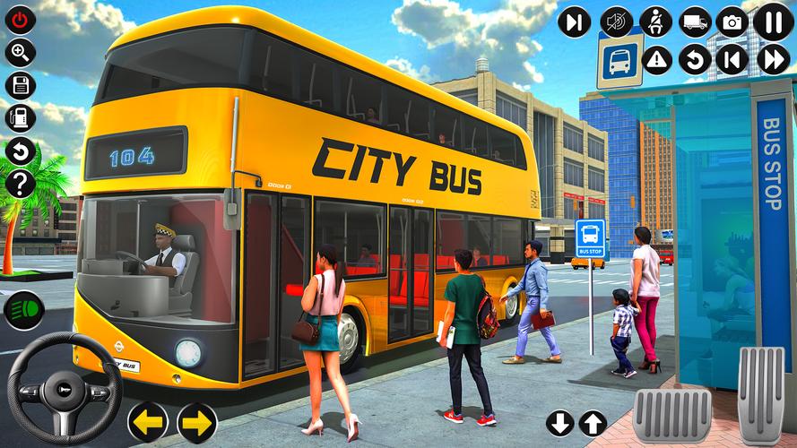 Passenger Bus Driving Games 3D Zrzut ekranu 0