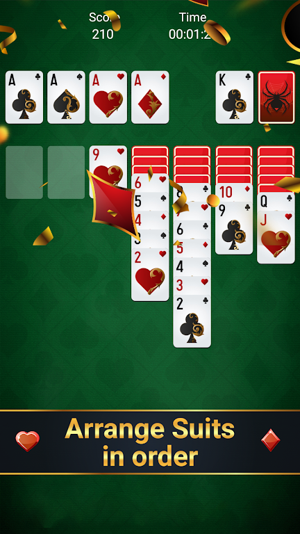 Free spider solitaire - classic solitaire Captura de tela 2