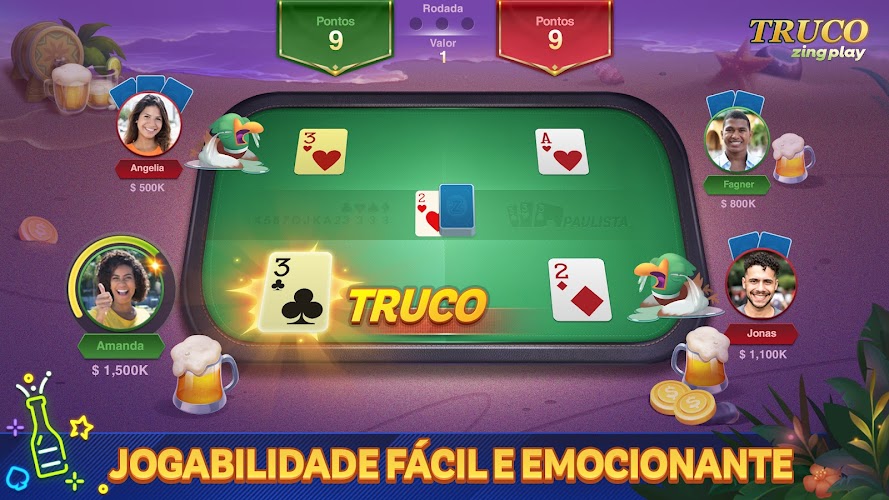 Truco ZingPlay: Jogo de cartas Captura de tela 1