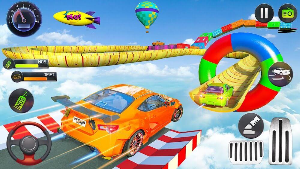 Mega Ramp Car Stunts Race ภาพหน้าจอ 0