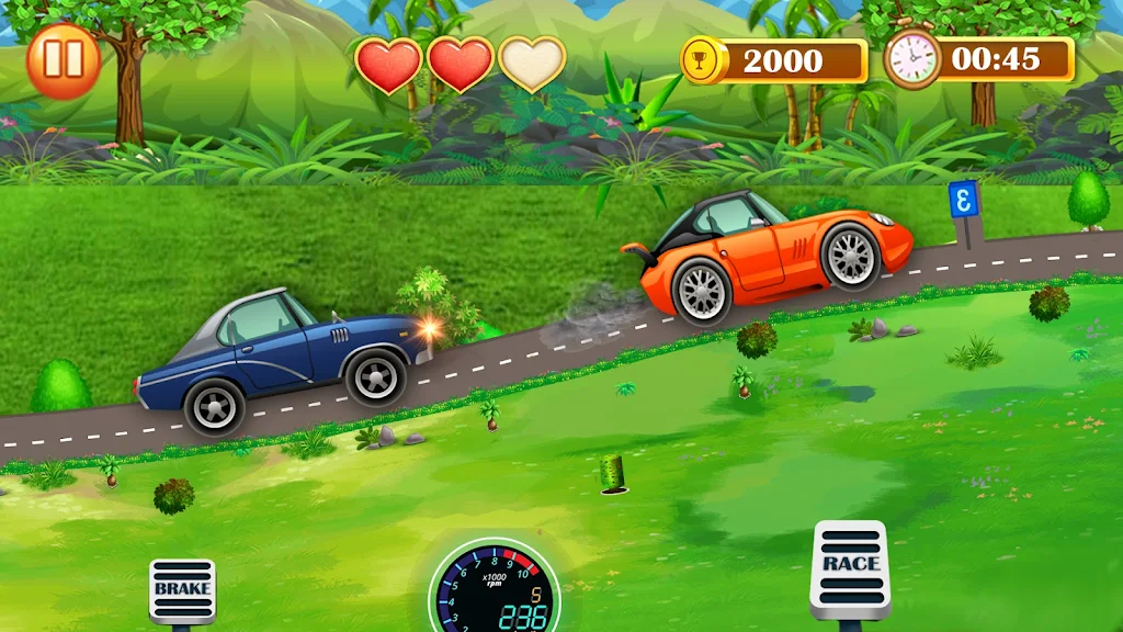 Hill Climb Car Racer-Car Game Ekran Görüntüsü 0