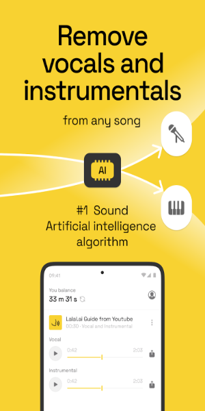 LALAL.AI: AI Vocal Remover Ekran Görüntüsü 1