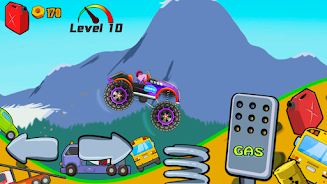 Kids Monster Truck Racing Game Schermafbeelding 3