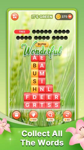 Word Search Block Puzzle Game ဖန်သားပြင်ဓာတ်ပုံ 1