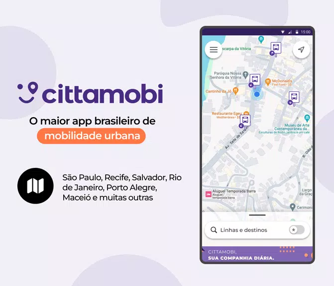 Cittamobi: Horários de Ônibus Ekran Görüntüsü 0