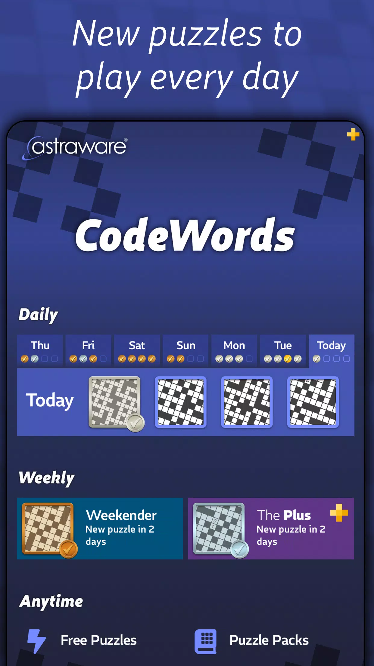 Astraware CodeWords 螢幕截圖 3