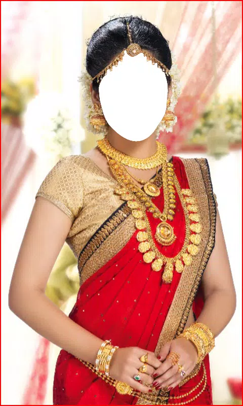 South Indian Women Saree Photo 螢幕截圖 0