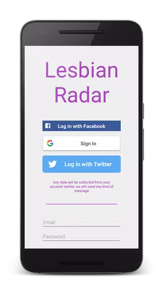 Lesbian Radar - Free dating for girls and women 스크린샷 0